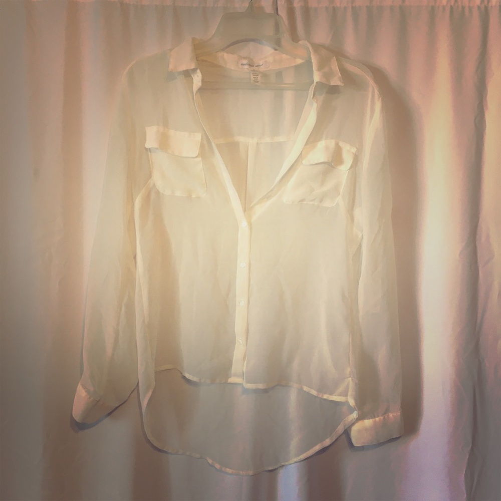 Sheer button-up Blouse